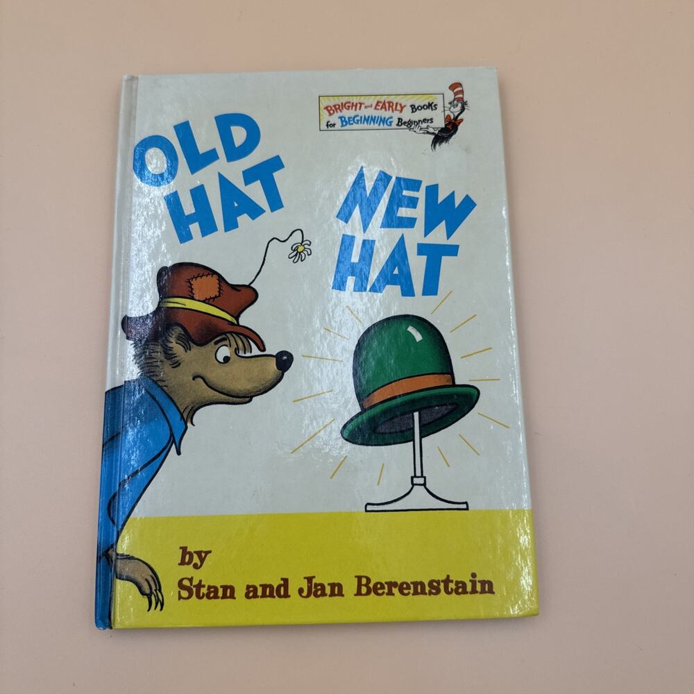 Dr Seuss. OLD HAT NEW HAT 1970 Book Club Edition Rare by Stan and Jan Berenstain